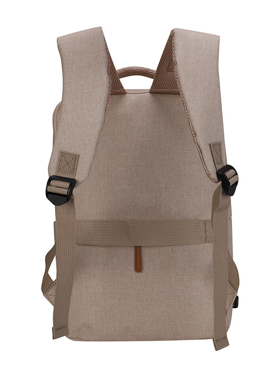 BACKPACK TEROS CITY III TE-9046BG, PARA NOTEBOOKS DE HASTA 15.6', COLOR BEIGE - 3