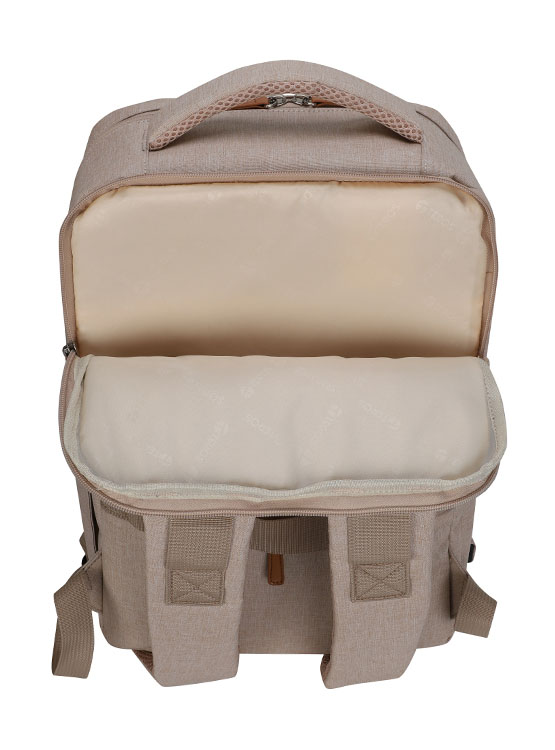 BACKPACK TEROS CITY III TE-9046BG, PARA NOTEBOOKS DE HASTA 15.6', COLOR BEIGE - 5