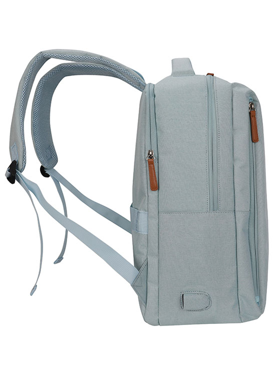 BACKPACK TEROS CITY III TE-9047SK, PARA NOTEBOOKS DE HASTA 15.6' - COLOR AZUL CLARO - 3