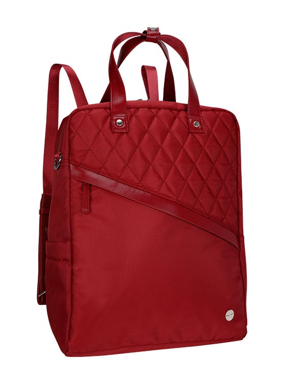 BACKPACK TEROS ROSEANN II TE-9049RD, PARA NOTEBOOKS DE HASTA 14.1', COLOR ROJO - 1