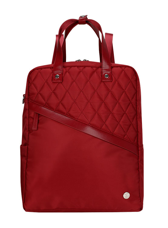 BACKPACK TEROS ROSEANN II TE-9049RD, PARA NOTEBOOKS DE HASTA 14.1', COLOR ROJO - 2