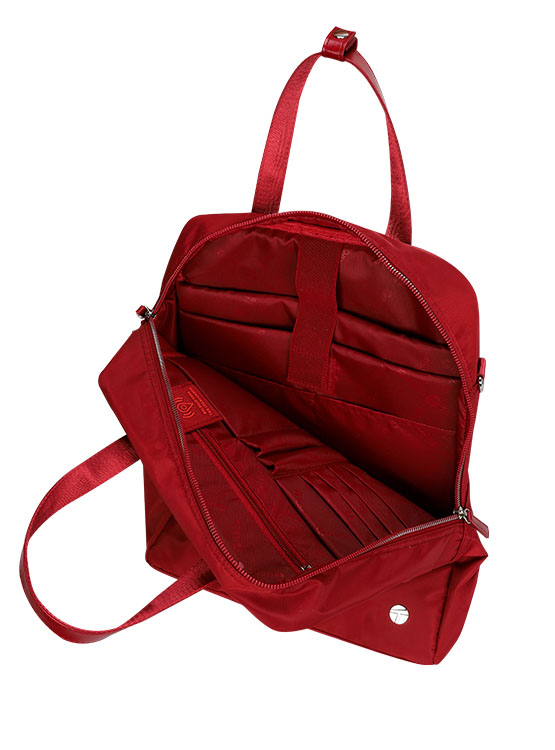 BACKPACK TEROS ROSEANN II TE-9049RD, PARA NOTEBOOKS DE HASTA 14.1', COLOR ROJO - 5
