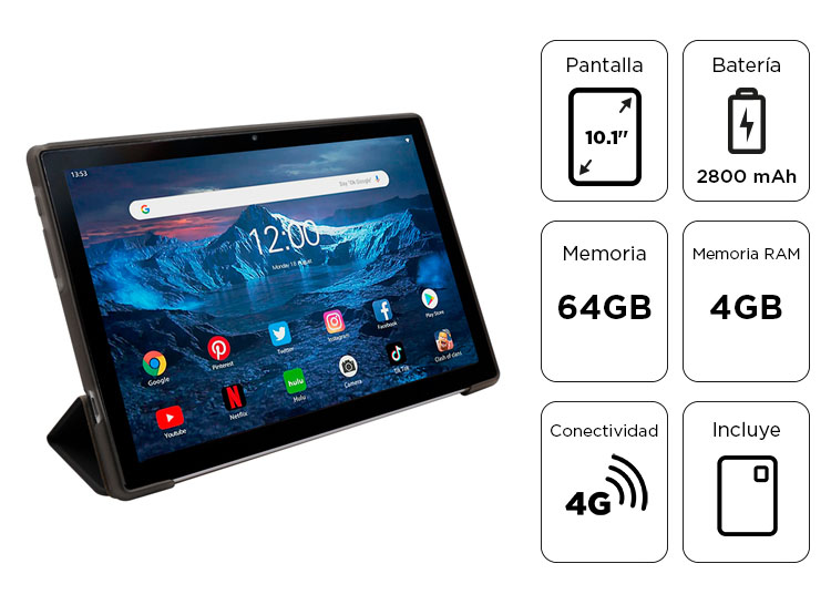 TABLET ADVANCE SMARTPAD SP5706, 10.1' WXGA IPS, T310 2.00GHZ, 4GB RAM, 64GB, ANDROID 13 - 1
