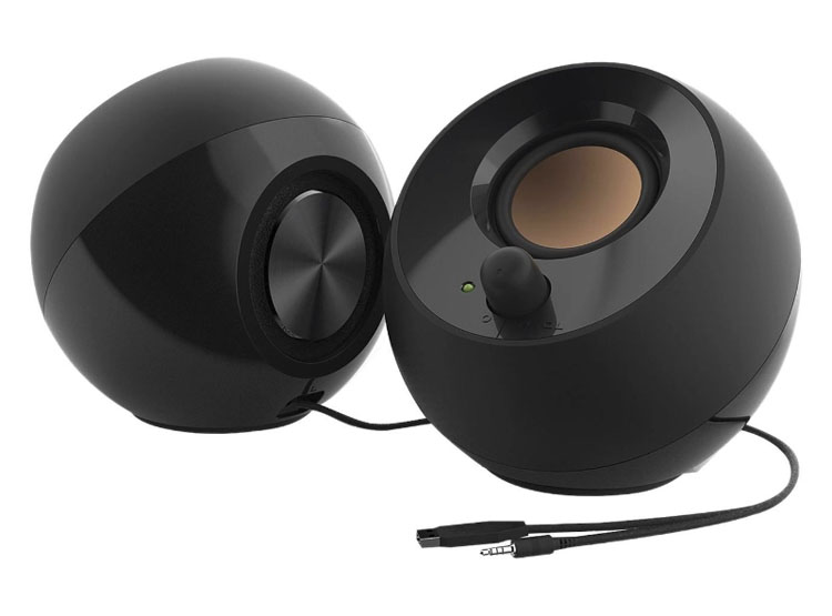 PARLANTE CREATIVE PEBBLE 2.0 4.4W 3.5MM USB-POWER BLACK (51MF1680AA000) - 3