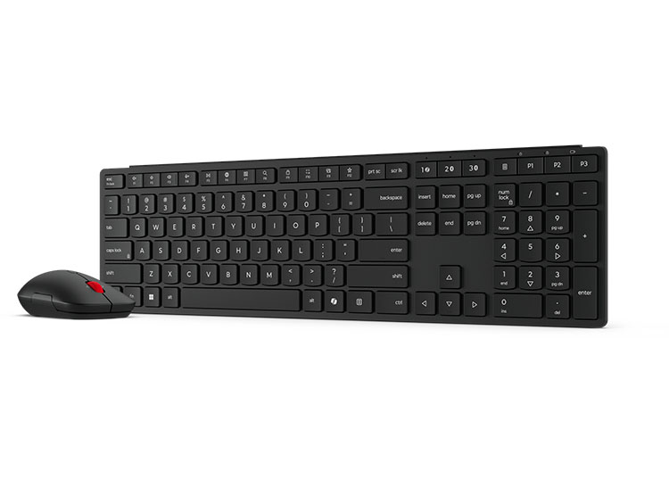 TECLADO Y MOUSE INALÁMBRICOS MULTIMODO LENOVO PRO COMBO 6000-LA ESPAÑOL 171 (SIN BATERÍA) - 1