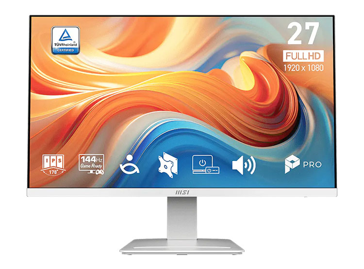 MONITOR PLANO MSI PRO MP273W E14A, 27' FHD IPS, 144HZ,1MS, HDMI, DP, VGA, EARPHONE OUT - 1