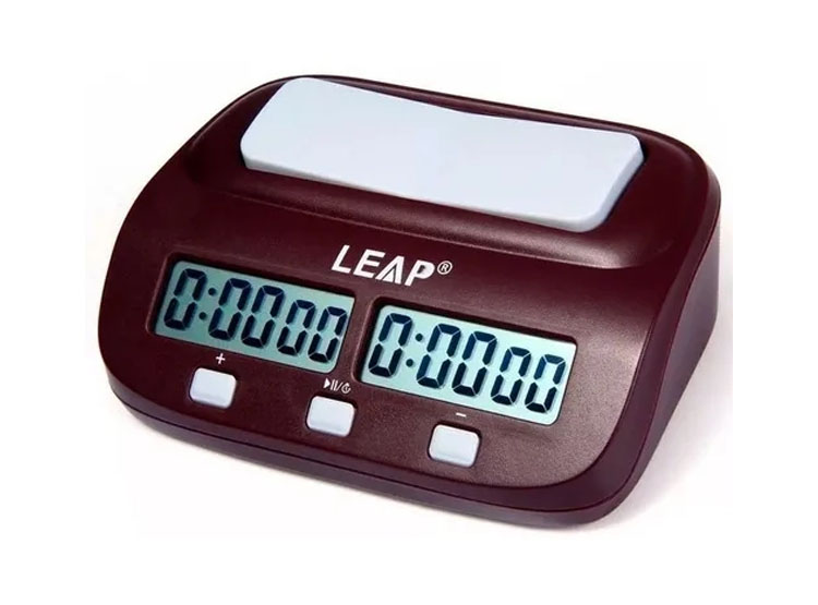 RELOJ DE AJEDREZ TEMPORIZADOR DIGITAL LEAP PQ9907S VINO TINTO - 2
