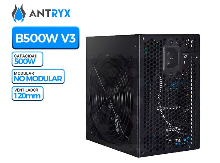 FUENTE DE PODER ANTRYX B500W V3, 2.3 BOX - 1
