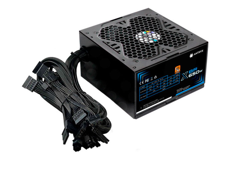 FUENTE DE PODER ANTRYX XBR-650, 80 PLUS BRONZE, 650W - 5
