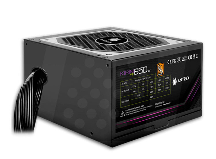 FUENTE DE PODER ANTRYX 650W KIRIN V2 80 PLUS BRONZE - 4