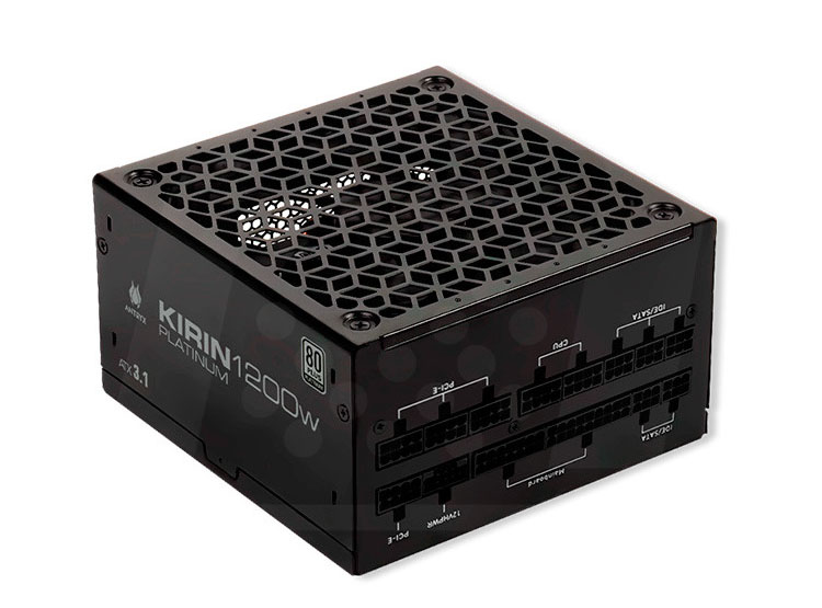 FUENTES DE PODER ANTRYX KIRIN 1200W, 80 PLUS PLATINUM, MODULAR, ATX3.1, PCIE 5.0 - 2