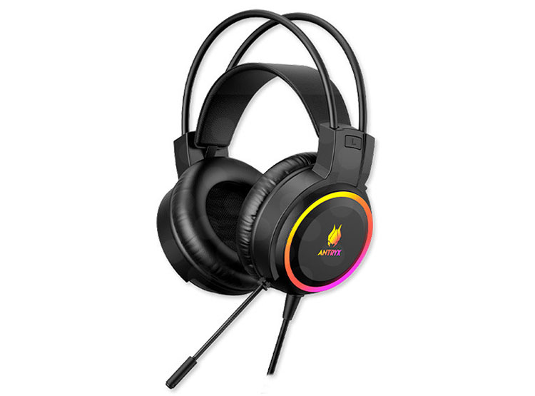 KIT GAMING ANTRYX GC-3100 X3 BLACK, TECLADO SWITCH BLUE, MOUSE Y AURICULAR - 3