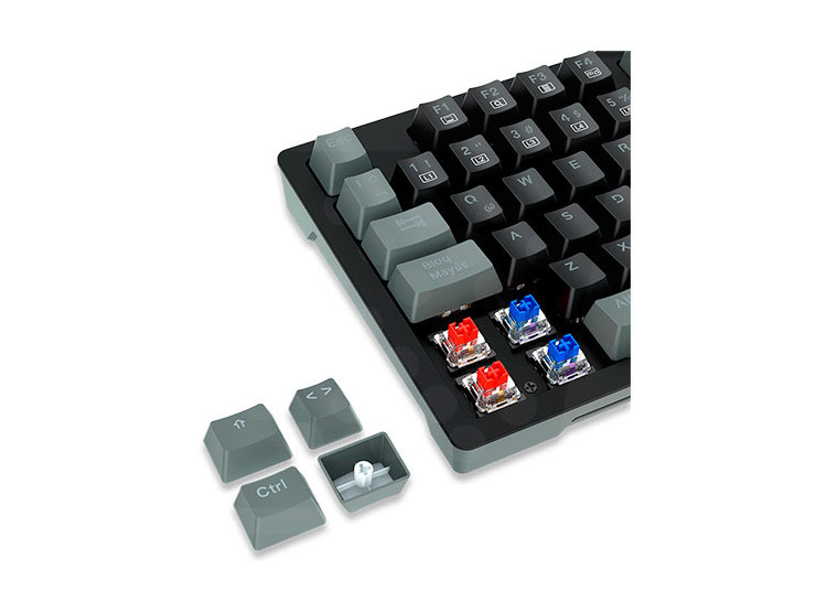 KIT GAMING ANTRYX GC-5500, TECLADO MECANICO + MOUSE, SWITCH BLUE - 4