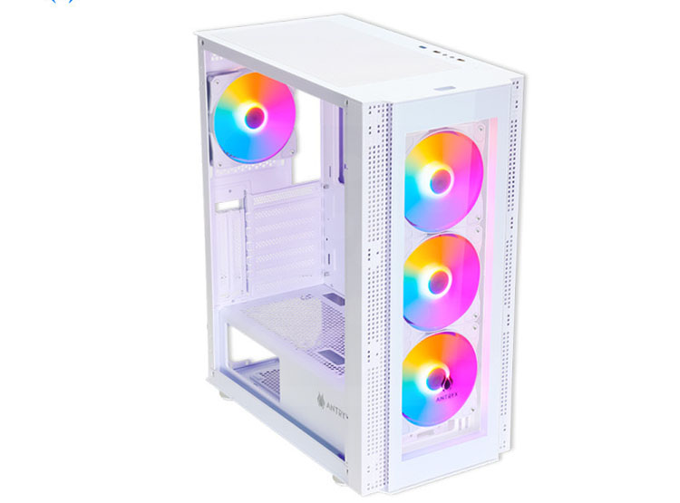 CASE ANTRYX RX-260 WHITE, FIXED RGB, FAN X4, V/TEMPLADO - 3
