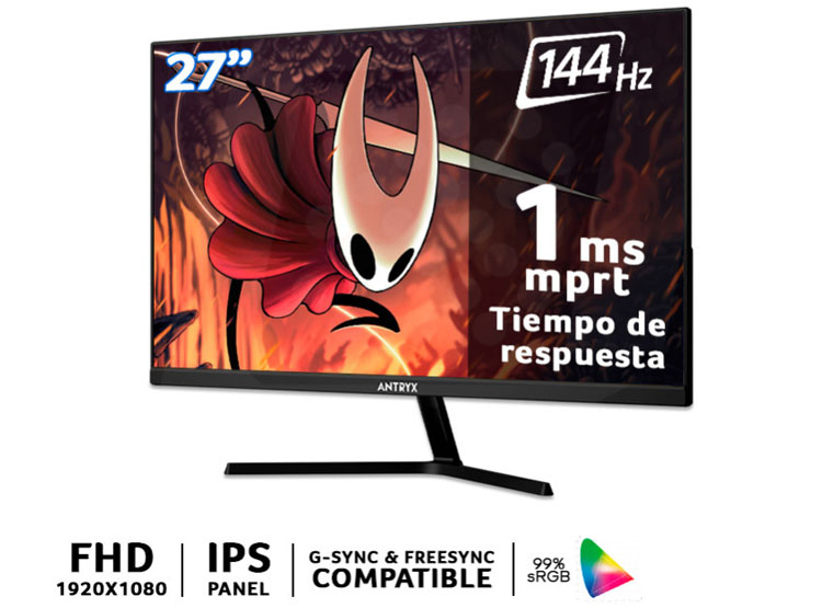 MONITOR GAMING ANTRYX VISION IPX2711GOL, 27' IPS, FHD, 144HZ, 1MS - 1
