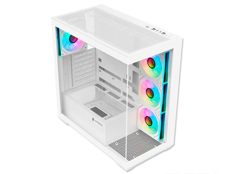 CASE ANTRYX FX 750 WHITE, 4 COOLER ARGB, USB TIPO C, V/TEMPLADO - 2