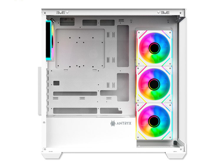 CASE ANTRYX FX 750 WHITE, 4 COOLER ARGB, USB TIPO C, V/TEMPLADO - 3