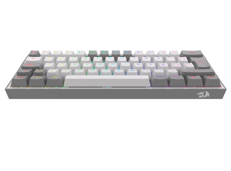 TECLADO MECÁNICO GAMER REDRAGON FIZZ PRO WIRELESS. SPANISH K616-RGB-GW WHITE/GREY - 2