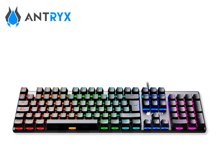 TECLADO MECANICO ANTRYX MK760L BLACK, SWITCH RED - 2