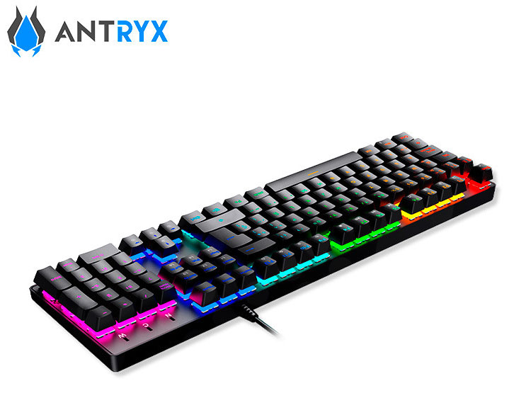 TECLADO MECANICO ANTRYX MK760L BLACK, SWITCH RED - 4