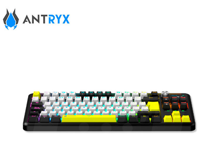 TECLADO MECANICO INALAMBRICO/BT ANTRYX TK950 PRO BLACK, SWITCH RED GATERON - 2