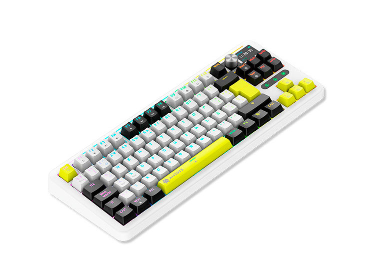 TECLADO MECANICO INALAMBRICO/BT ANTRYX TK950 PRO WHITE, SWITCH BLUE GATERON - 3