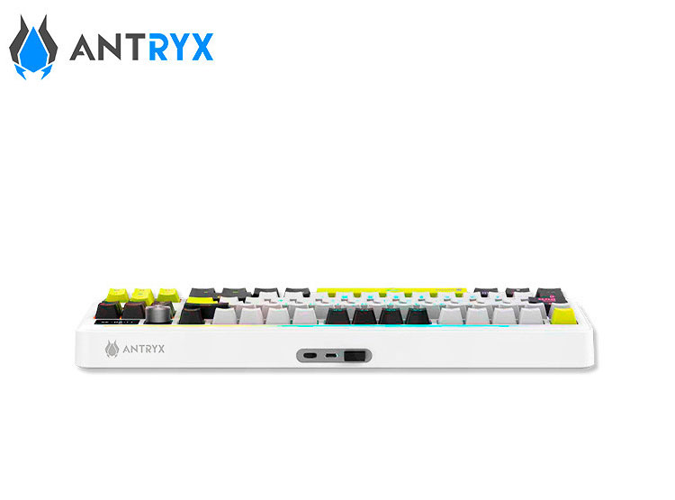 TECLADO MECANICO INALAMBRICO/BT ANTRYX TK950 PRO WHITE, SWITCH BLUE GATERON - 5