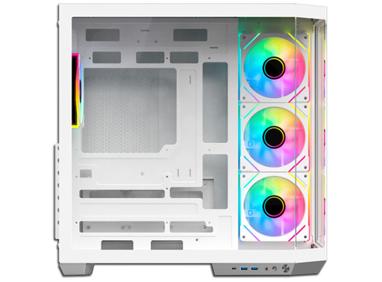 CASE ANTRYX FX 800 WHITE, FAN X4 ARGB, USB TIPO-C, V/TEMPLADO - 3