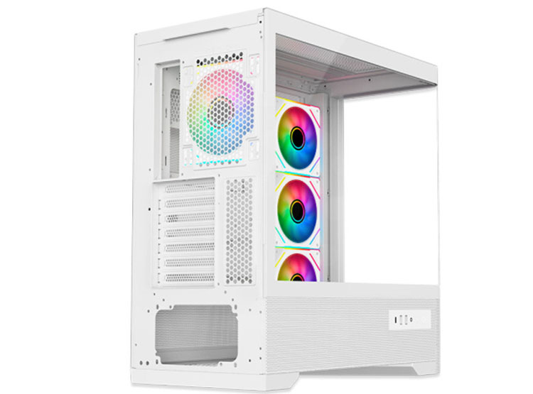 CASE ANTRYX FX 830 WHITE, FAN X4 ARGB, USB TIPO-C, V/TEMPLADO - 5