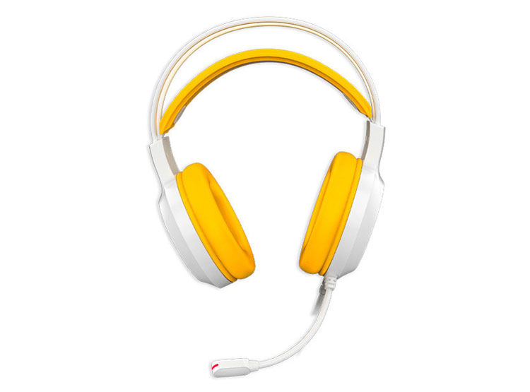 AURICULAR ANTRYX IRIS-W YELLOW, 7.1 VIRTUAL SURROUND, USB, RAINBOW - 4