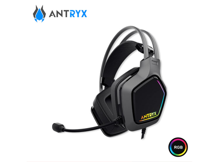 AUDIFONO ANTRYX ENIGMA SE BLACK RGB CON MICROFONO SONIDO 7.1 VIRTUAL CONEXIÓN USB (PN:AGH-7320GR7V) - 2