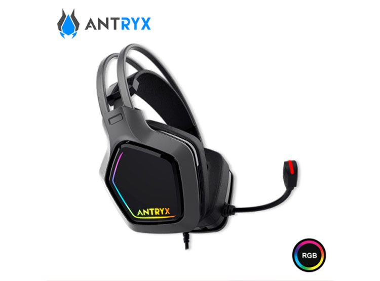AUDIFONO ANTRYX ENIGMA SE BLACK RGB CON MICROFONO SONIDO 7.1 VIRTUAL CONEXIÓN USB (PN:AGH-7320GR7V) - 3