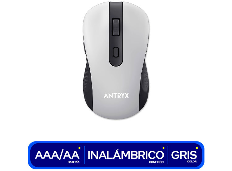 KIT WIRELESS TECLADO + MOUSE ANTRYX WS-970 GRAY, HOLDER SLOT (ASC-WS970GY) - 4