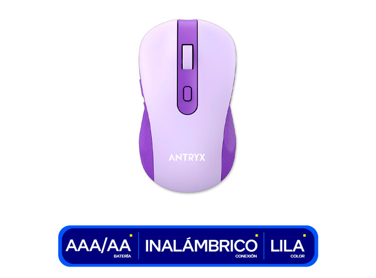 COMBO ANTRYX WS-970 PURPLE HOLDER SLOT TECLADO INALAMBRICO + MOUSE ( ASC-WS970PE ) - 4