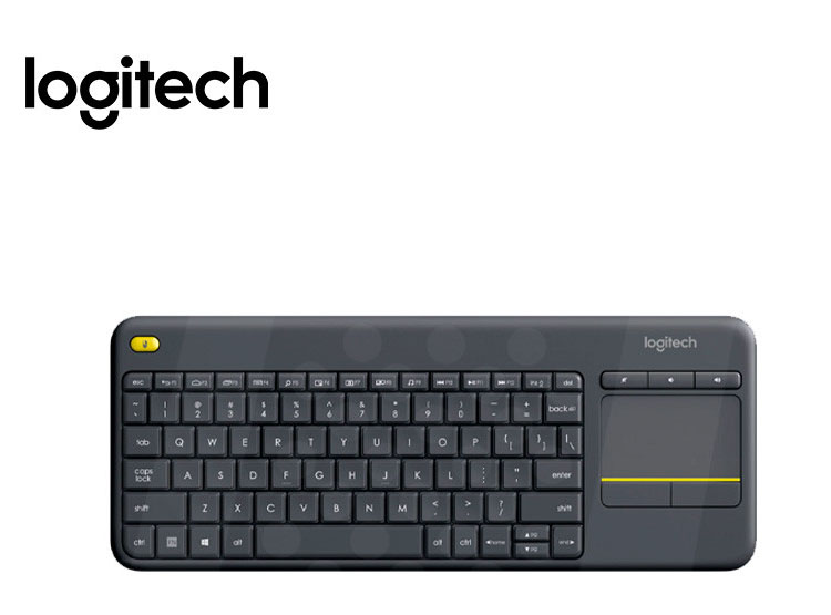 TECLADO LOGITECH K400 PLUS WIRELESS TOUCH BLACK - 2
