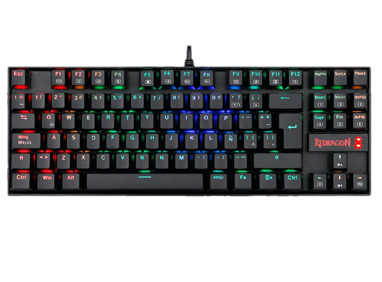 TECLADO K552RGB KUMARA BLACK RED SWITCH, ESPAÑOL - 1