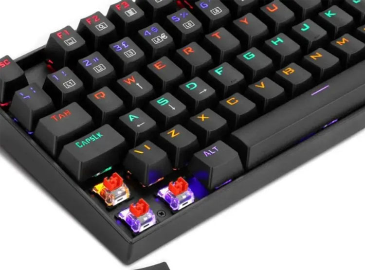 TECLADO K552RGB KUMARA BLACK RED SWITCH, ESPAÑOL - 3