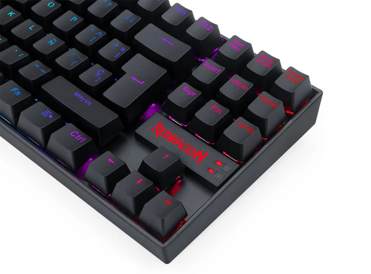 TECLADO K552RGB KUMARA BLACK RED SWITCH, ESPAÑOL - 4
