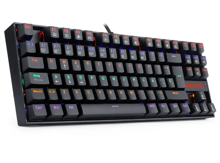 TECLADO REDRAGON KUMARA RAINBOW, SPANISH K552-KR-SP BLACK - 2