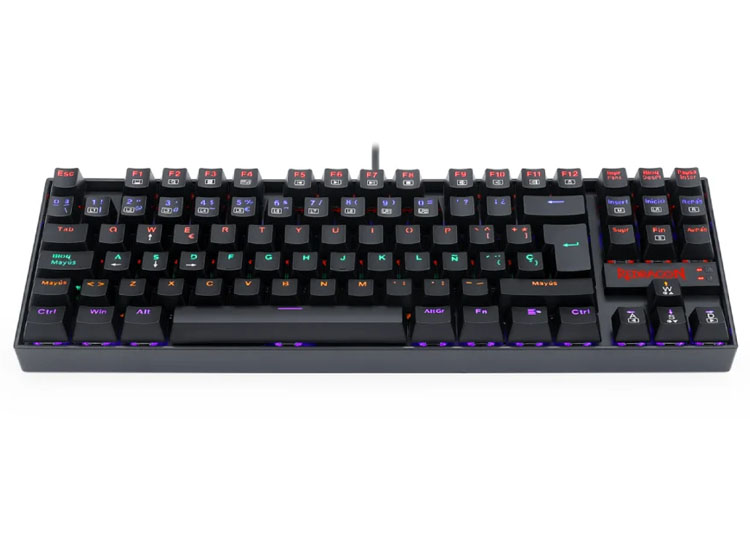 TECLADO REDRAGON KUMARA RAINBOW, SPANISH K552-KR-SP BLACK - 3