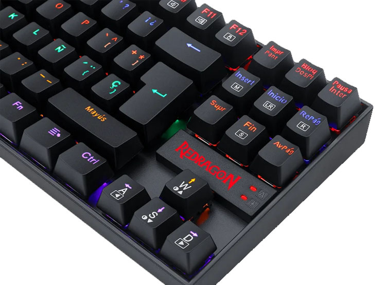 TECLADO REDRAGON KUMARA RAINBOW, SPANISH K552-KR-SP BLACK - 4