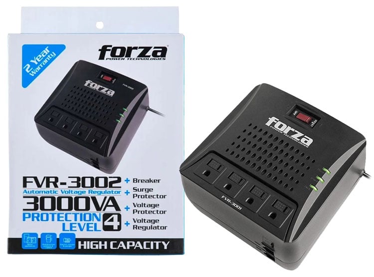 ESTABILIZADOOR FORZA FVR-3002, 3000VA/1500 - 1