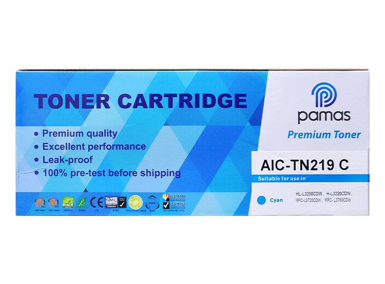 TONER COMPATIBLE PAMAS PARA BROTHER TN-219 – CYAN - 1