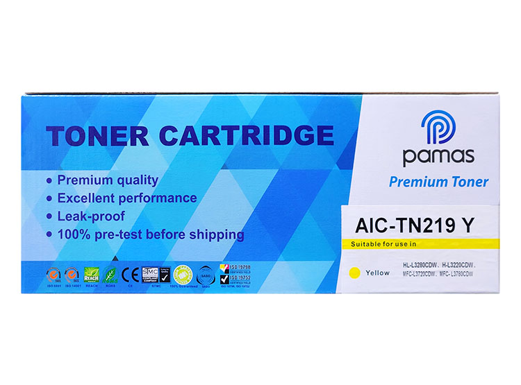 TONER COMPATIBLE PAMAS PARA BROTHER TN-219 – YELLOW - 1
