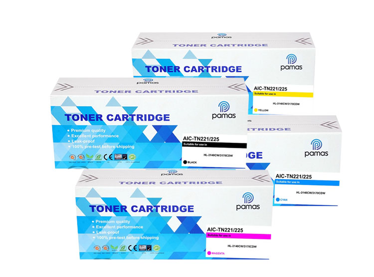 PACK TONER PAMAS COMPATIBLE BROTHER TN-221 NEGRO,CYAN,MAGENTA,YELLOW - 1