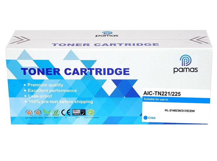 PACK TONER PAMAS COMPATIBLE BROTHER TN-221 NEGRO,CYAN,MAGENTA,YELLOW - 4