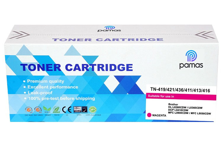 PACK TONER PAMAS COMPATIBLE BROTHER TN-419 NEGRO,CYAN,YELLOW,MAGENTA - 3