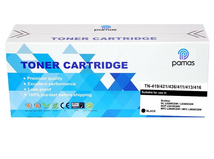 PACK TONER PAMAS COMPATIBLE BROTHER TN-419 NEGRO,CYAN,YELLOW,MAGENTA - 5