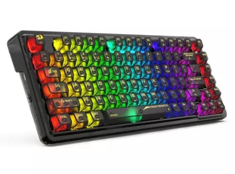 TECLADO REDRAGON ELF PRO RGB-PRO WIRELESS ENGLISH BLACK K649CTB - 1