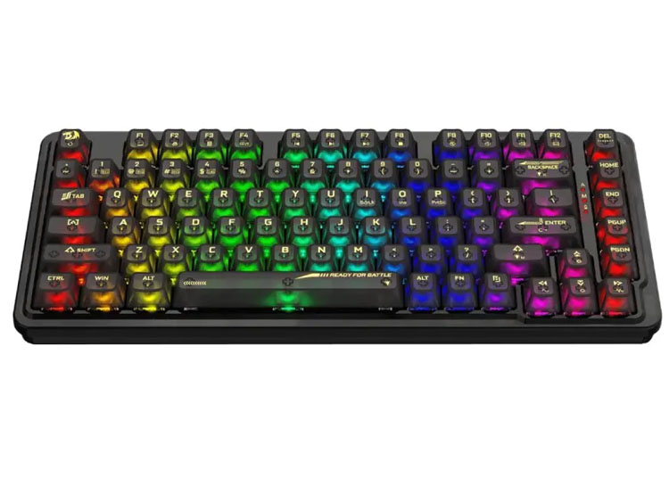 TECLADO REDRAGON ELF PRO RGB-PRO WIRELESS ENGLISH BLACK K649CTB - 3